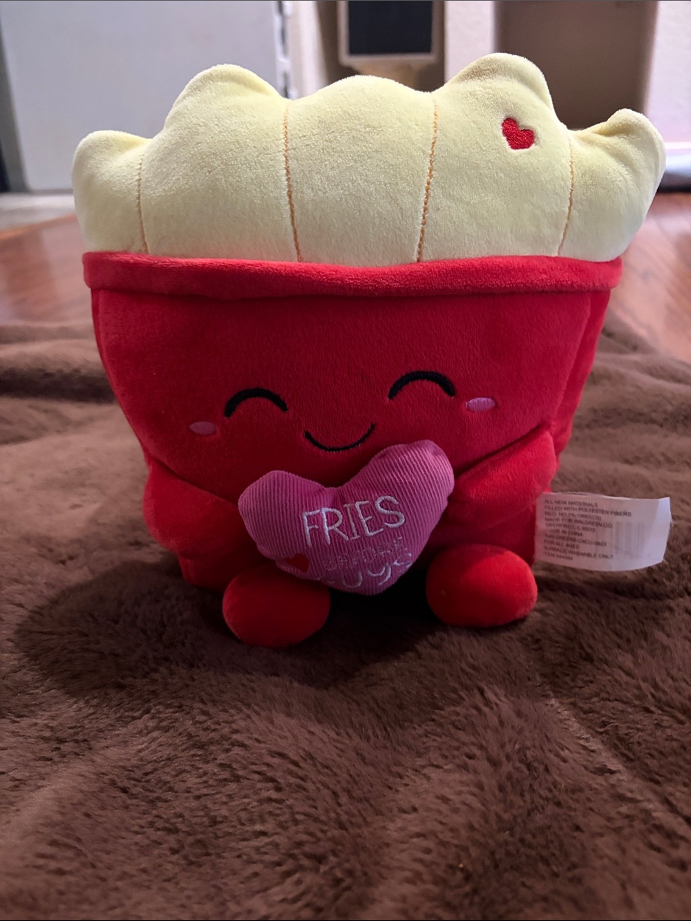 Red & Yellow Plush Fries Stuffed Toy